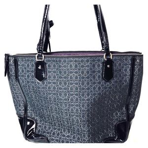 Coach Poppy Signature Mtl small tote